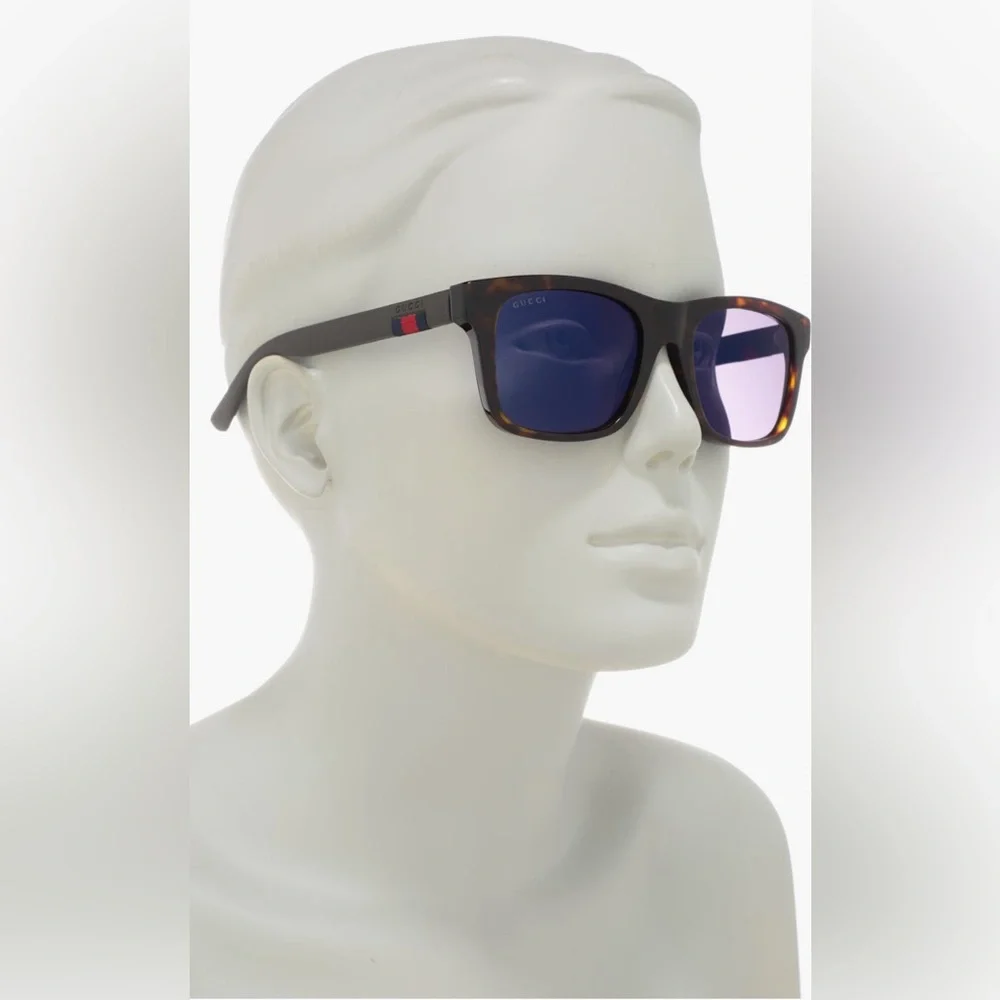 💯 - Authentic- New - Gucci Black GG0008S Square Sunglasses
